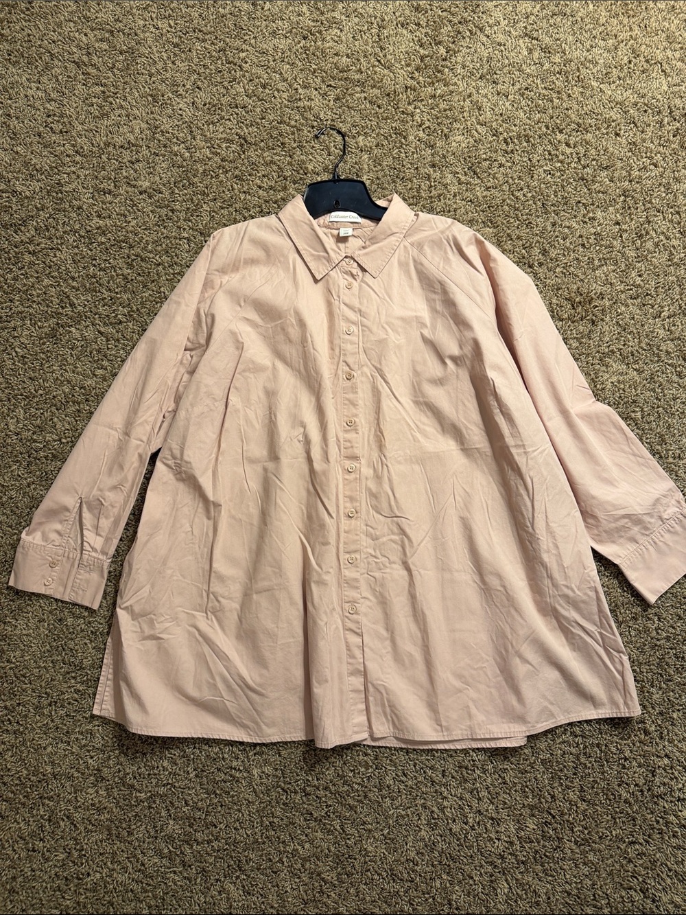Coldwater Creek Light Blush Button-Down Shirt
